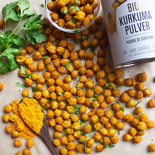 Roasted Chickpeas mit Kurkuma Roasted Chickpeas mit Kurkuma