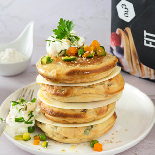 Gemüse-Pfannkuchen mit Käse Gemüse-Pfannkuchen mit Käse