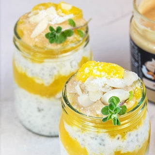 Kokos-Dessert mit Mango Kokos-Dessert mit Mango