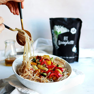 Kalorienarme Spaghetti-Gemüsepfanne Kalorienarme Spaghetti-Gemüsepfanne