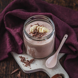 Schokoquark mit Banane Schokoquark mit Banane