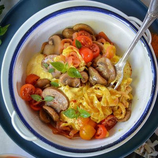Cremige Pasta mit Pilzen Cremige Pasta mit Pilzen