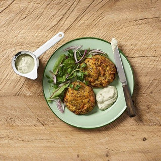 Quinoa-Patties mit Lachs und Süßkartoffeln Quinoa-Patties mit Lachs und Süßkartoffeln