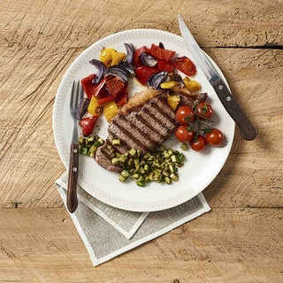 Beef Steak mit Gemüse vom Grill Beef Steak mit Gemüse vom Grill