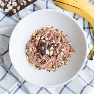 Schoko Overnight Oats mit Mandeln Schoko Overnight Oats mit Mandeln
