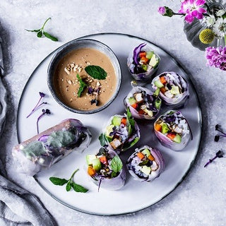 Summer Rolls mit Wintergemüse vom Wochenmarkt Summer Rolls mit Wintergemüse vom Wochenmarkt