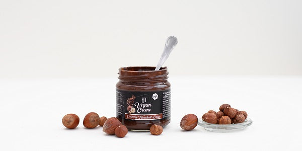 Vegane Protein Cream von nu3 mit Haselnüssen