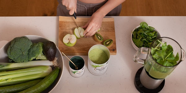 Supergreens und nu3 Bio Pulver