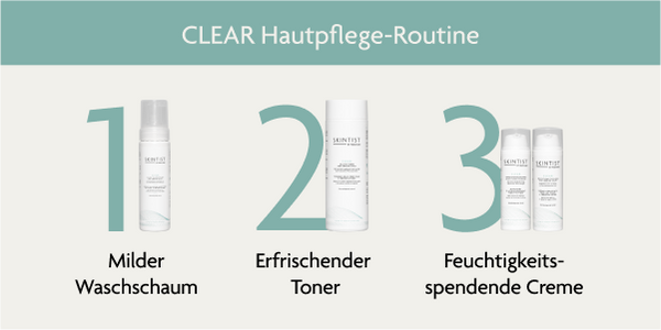 SKINTIST CLEAR Hautpflege-Routine