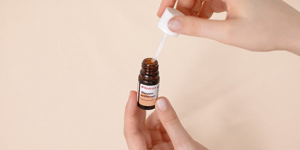 Anwendung von Redcare Warzenentferner