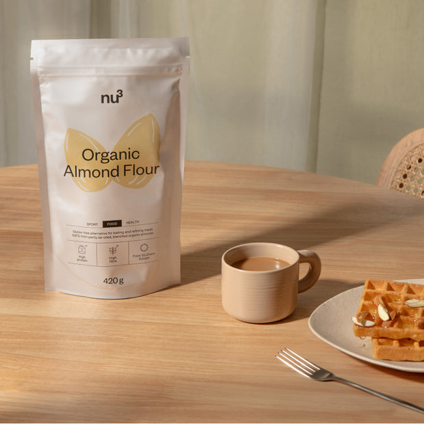 Waffeln mit Mandelmehl
