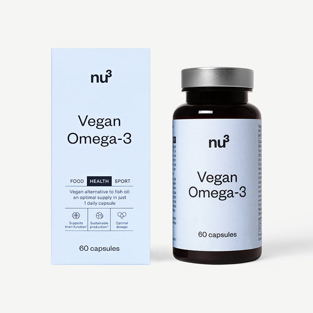 nu3 Omega-3 Algenöl-Kapseln, vegan