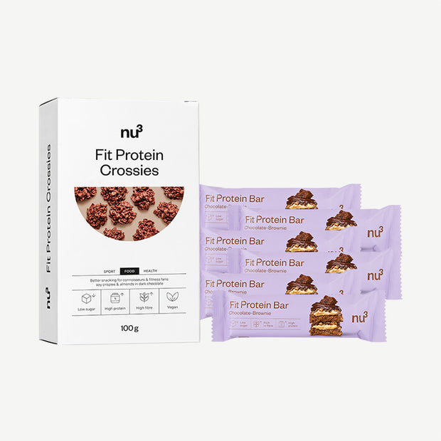 nu3 Fit Protein Bar + nu3 Fit Protein Crossies