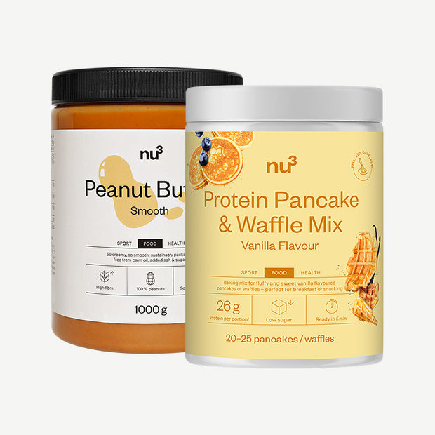nu3 Protein Pancake & Waffle Mix + Erdnussbutter