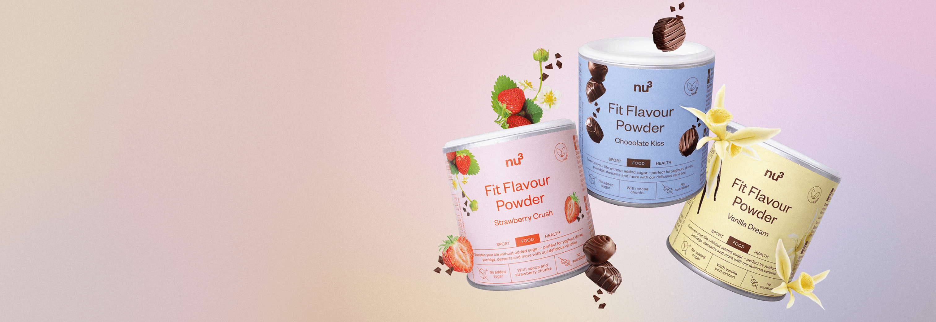 3 Sorten nu3 Fit Flavour Powder