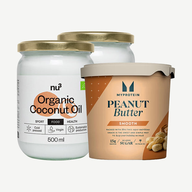 2 x nu3 Bio Kokosöl + MyProtein Nussbutter