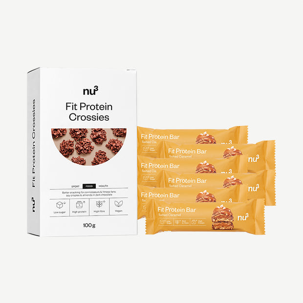 nu3 Fit Protein Bar + nu3 Fit Protein Crossies