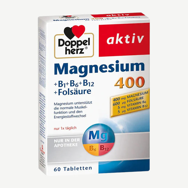 Doppelherz Magnesium 400 + B1 + B6 + B12