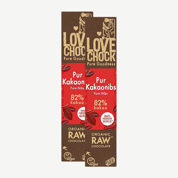 Lovechock rohe Bio-Schokolade Bars