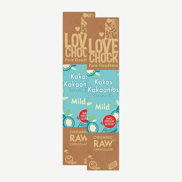 Lovechock Bio rohe Schokolade Mild