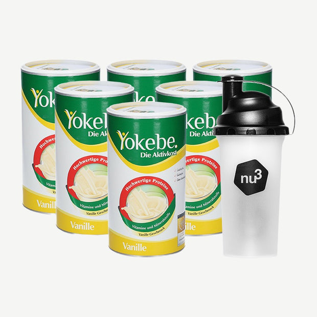 Yokebe 5-Wochen-Abnehmpaket inkl. Shaker