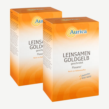 Aurica Leinsamen goldgelb geschrotet