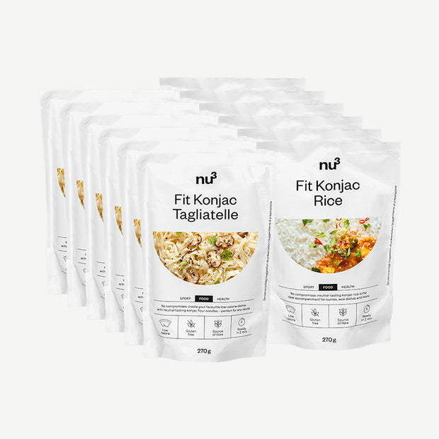 6 x nu3 Fit Konjak-Reis &  6 x Fit Konjak-Tagliatelle