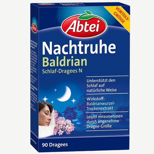 Abtei Nachtruhe Baldrian Schlaf-Dragees N
