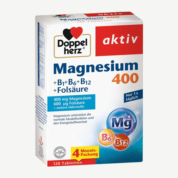 Doppelherz Magnesium 400 + B1 + B6 + B12